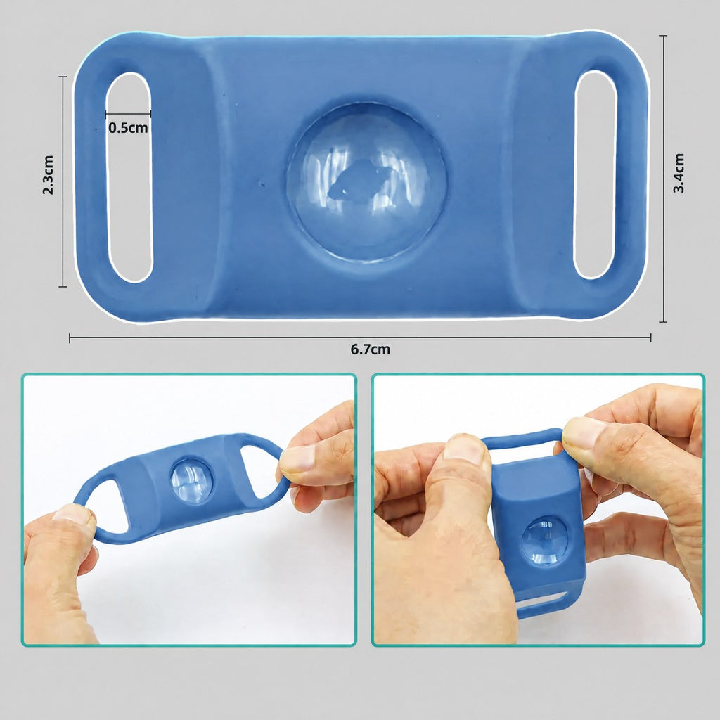 Medidas del colgante antiparasitos GuardPup: 6.7cm x 3.4cm